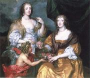 Anthony Van Dyck lady elizabeth thimbleby and dorothy,viscountess andover oil painting picture wholesale